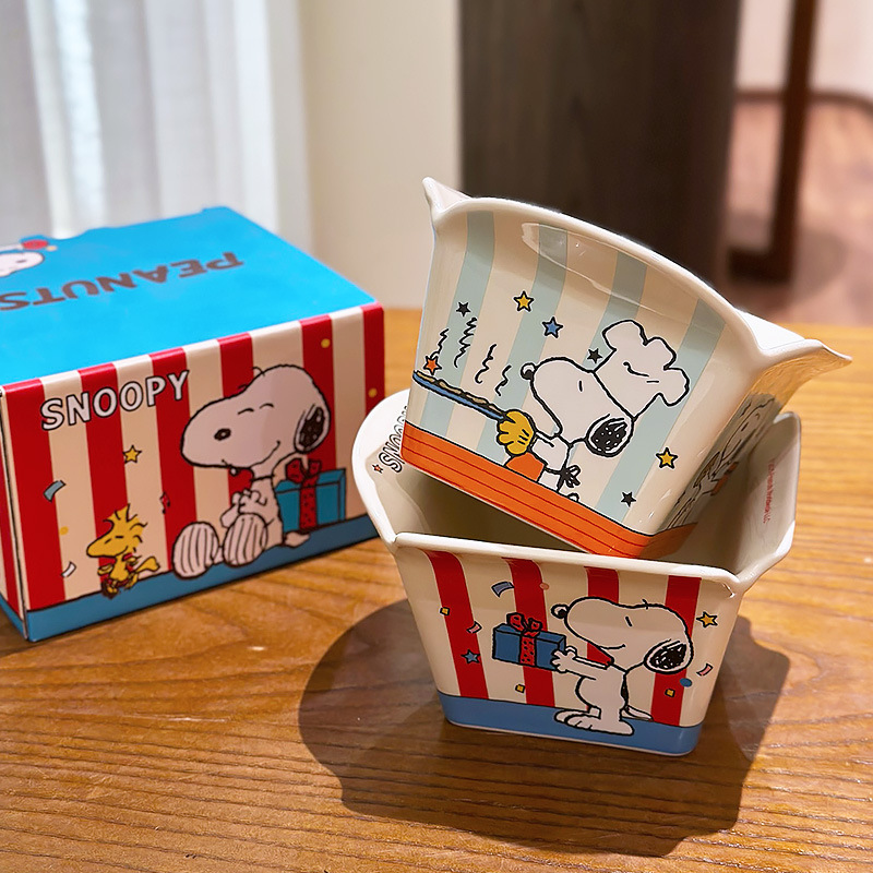 Food Snacks Brands - Керамическая миска для попкорна Snoopy (коллаборация),