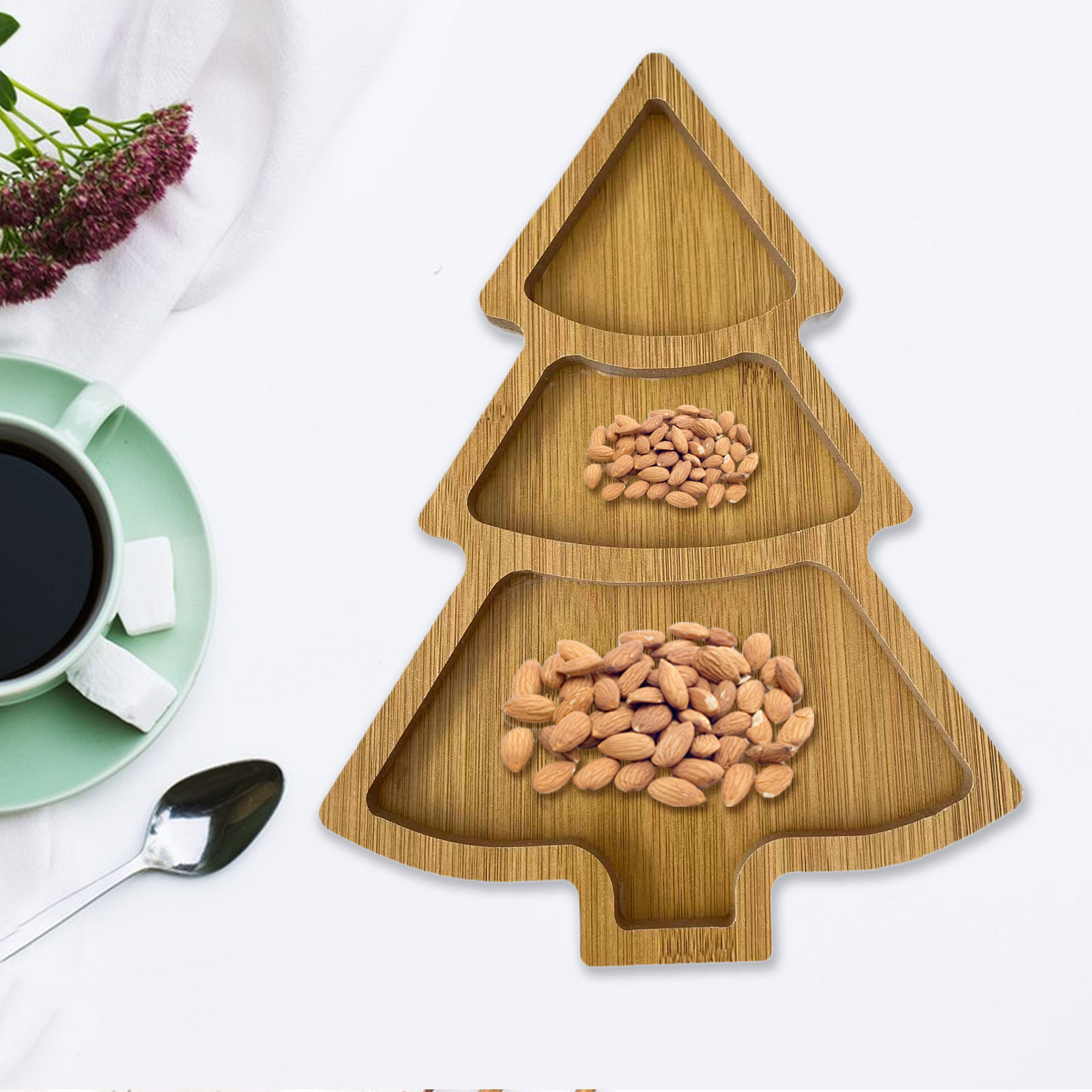 Поднос в форме рождественской  – обзор и цена Xmas Food Snacks