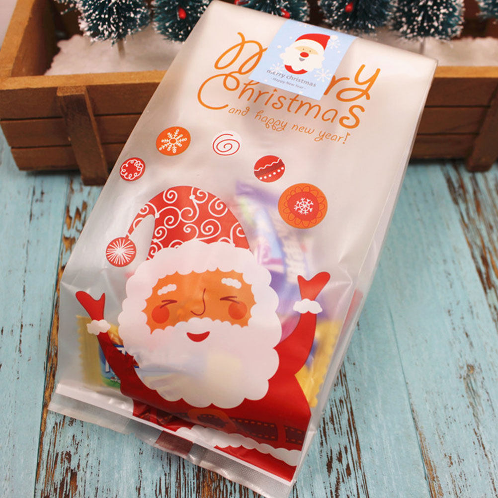 50 шт. прозрачных пакетов для  – обзор и цена Xmas Food Snacks