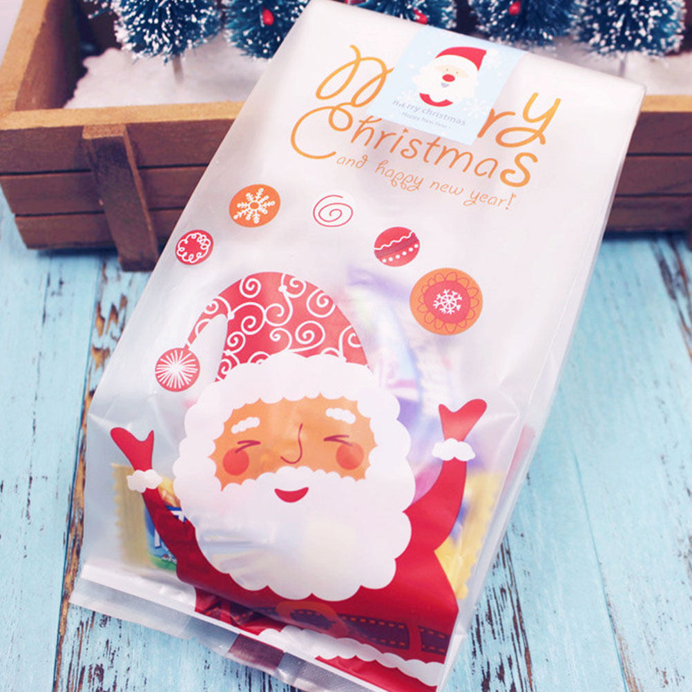 50 шт. прозрачных пакетов для  – обзор и цена Xmas Food Snacks